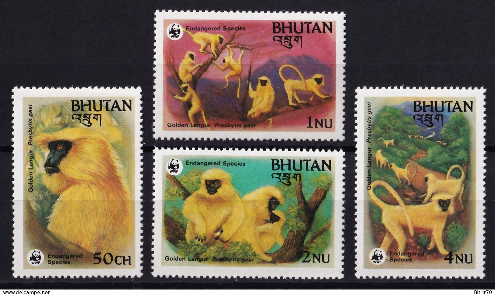 Bhutan, 1984 Y&T. 621 / 624, MNH. - Bhutan