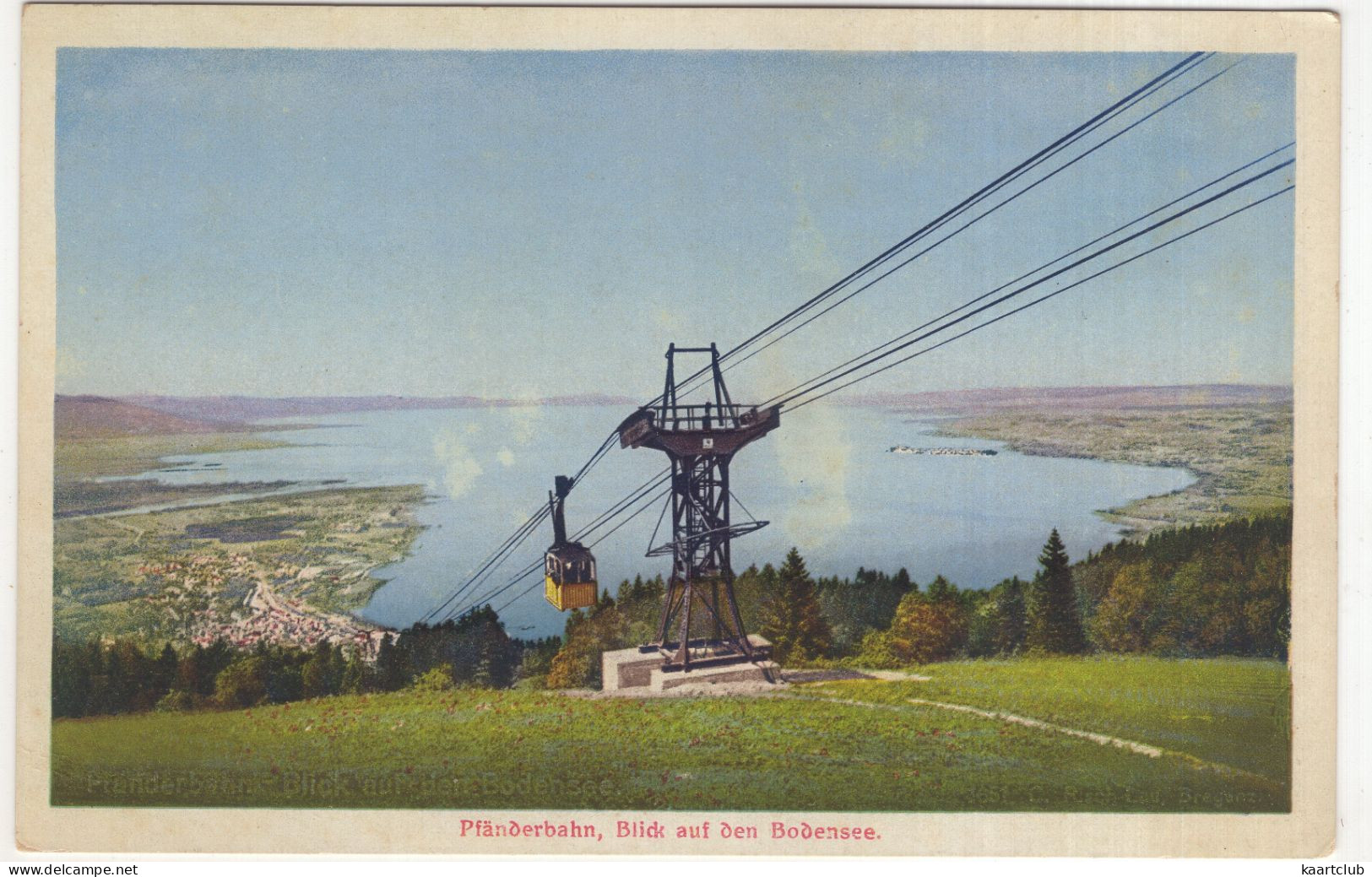 Pfanderbahn Mit Blick Auf Den Bodensee. - (Österreich/Austria) - Gondel - Bregenz