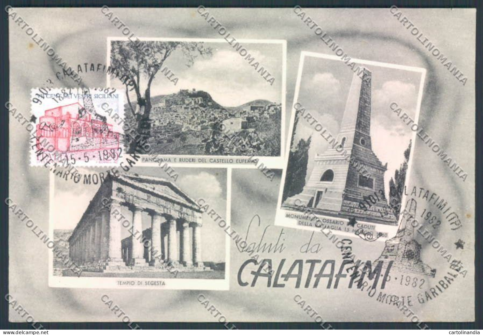 Trapani Calatafimi Garibaldi FG Cartolina ZF6559 - Trapani