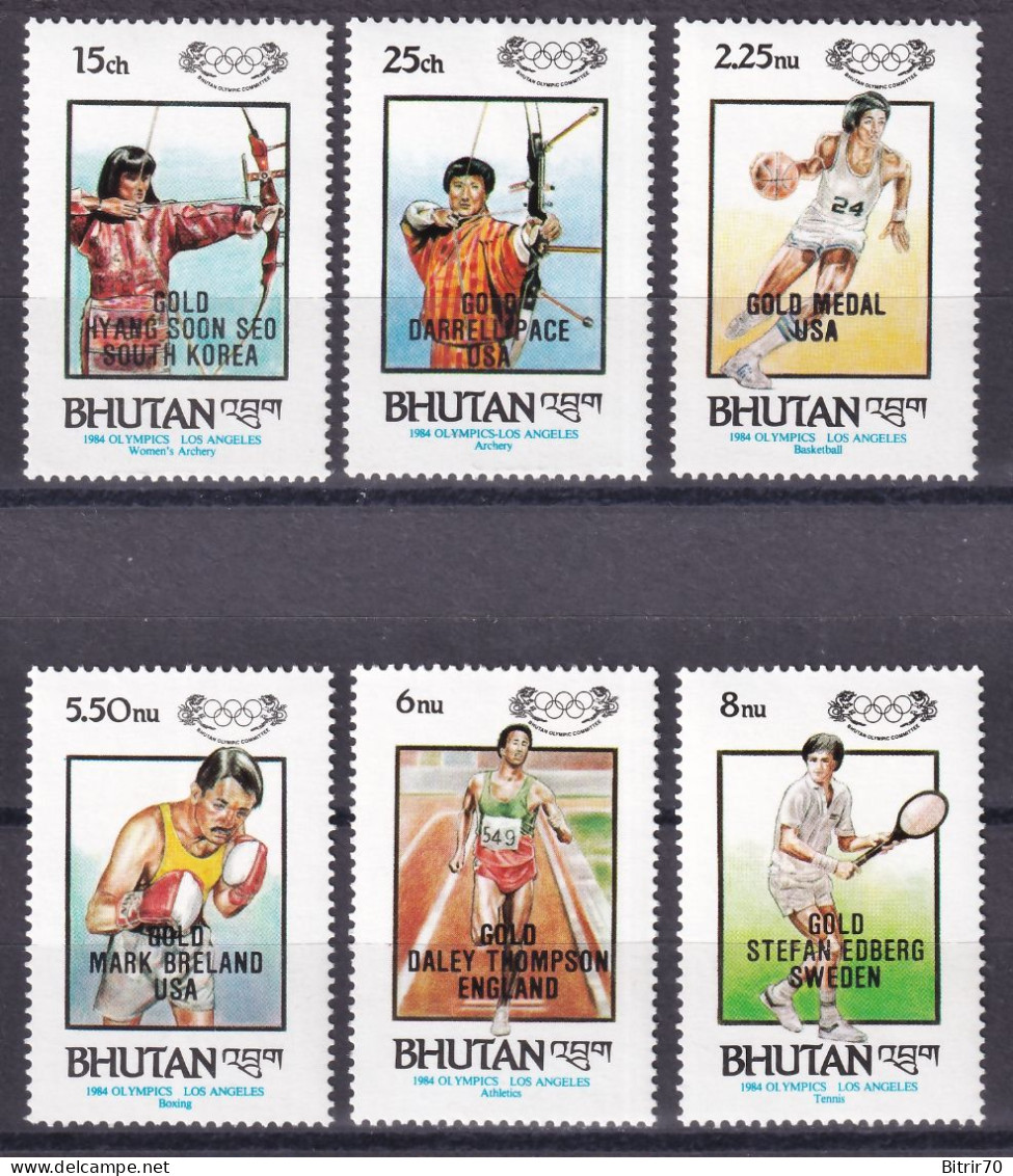 Bhutan, 1986 Y&T. 718 / 723, MNH. - Bhutan