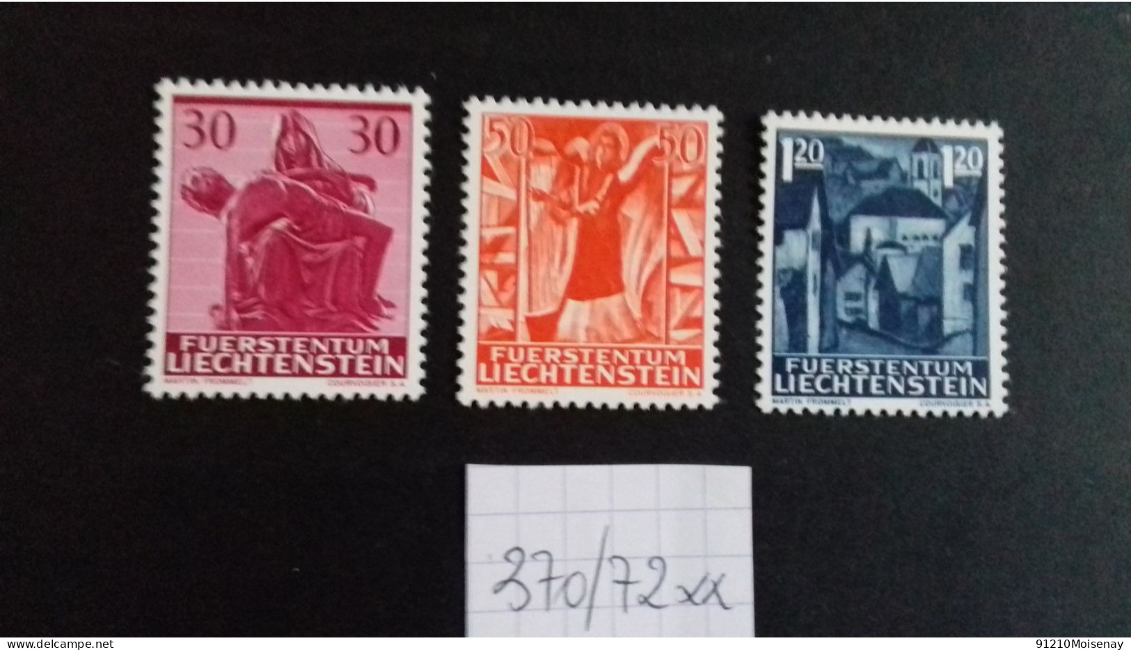 LIECHTENSTEIN   N°370/372** - Unused Stamps