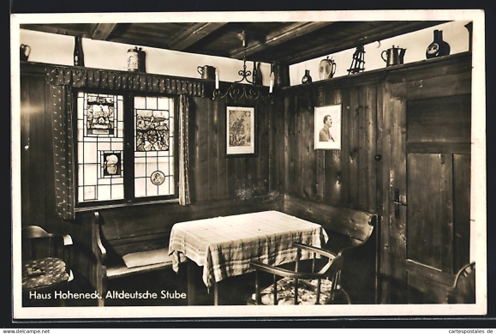 AK Mittelberg / Allgäu, Hotel Haus Hoheneck, Altdeutsche Stube, Innenansicht  - Mittelberg