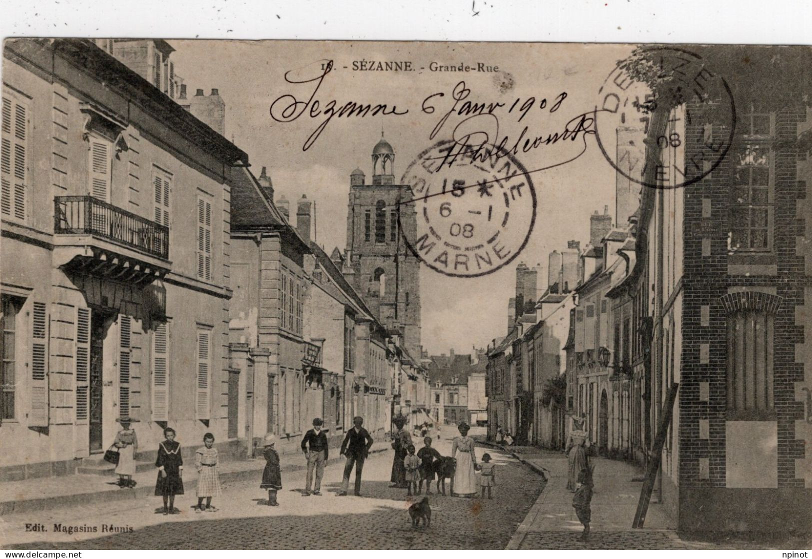 C P A  - 51 -  SEZANNE  -  Grande Rue - Sezanne