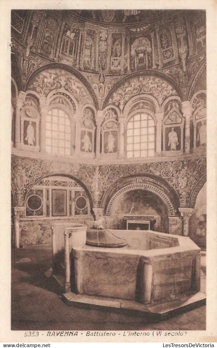 ITALIE - Ravenna - Battistero - L'interno (VI Secolo) - Vue L'intérieure - Carte Postale Ancienne - Ravenna