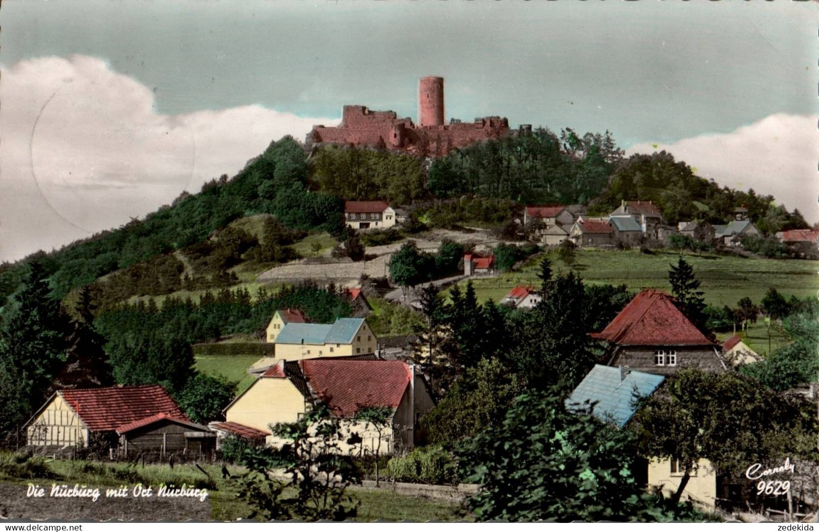 D4884 - Nürburg über Adenau Landpost Landpoststempel - Handcoloriert - Bad Neuenahr-Ahrweiler