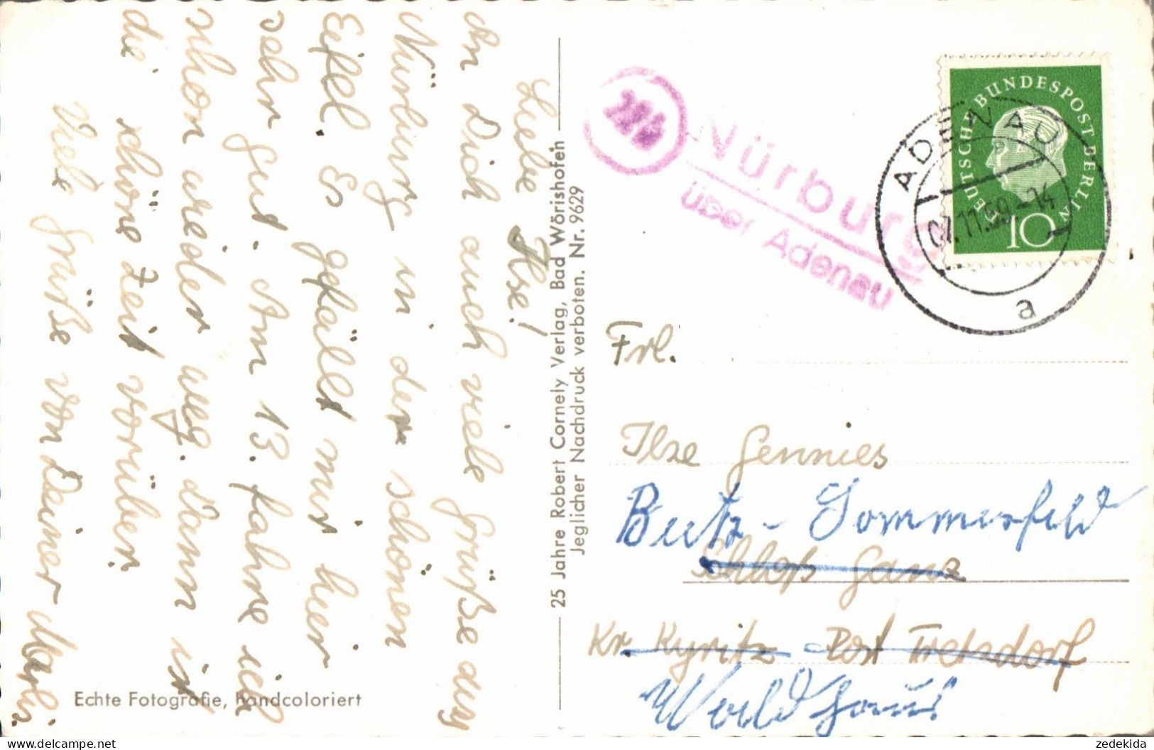 D4884 - Nürburg über Adenau Landpost Landpoststempel - Handcoloriert - Bad Neuenahr-Ahrweiler