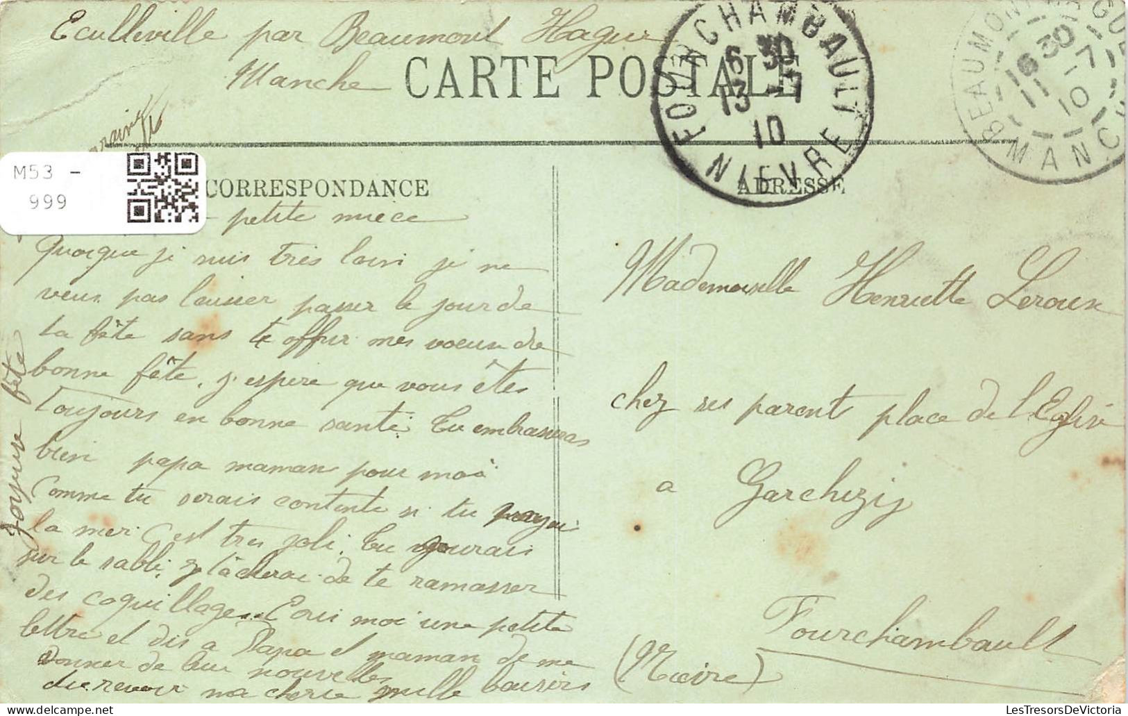 FRANCE - Environs De Cherbourg - Jobourg - Etude De Vagues Sur Les Rochers - Vague - La Mer - Carte Postale Ancienne - Cherbourg