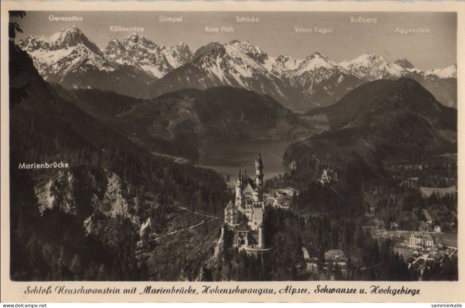 31519 - Schwangau Neuschwanstein - Ca. 1955 - Füssen