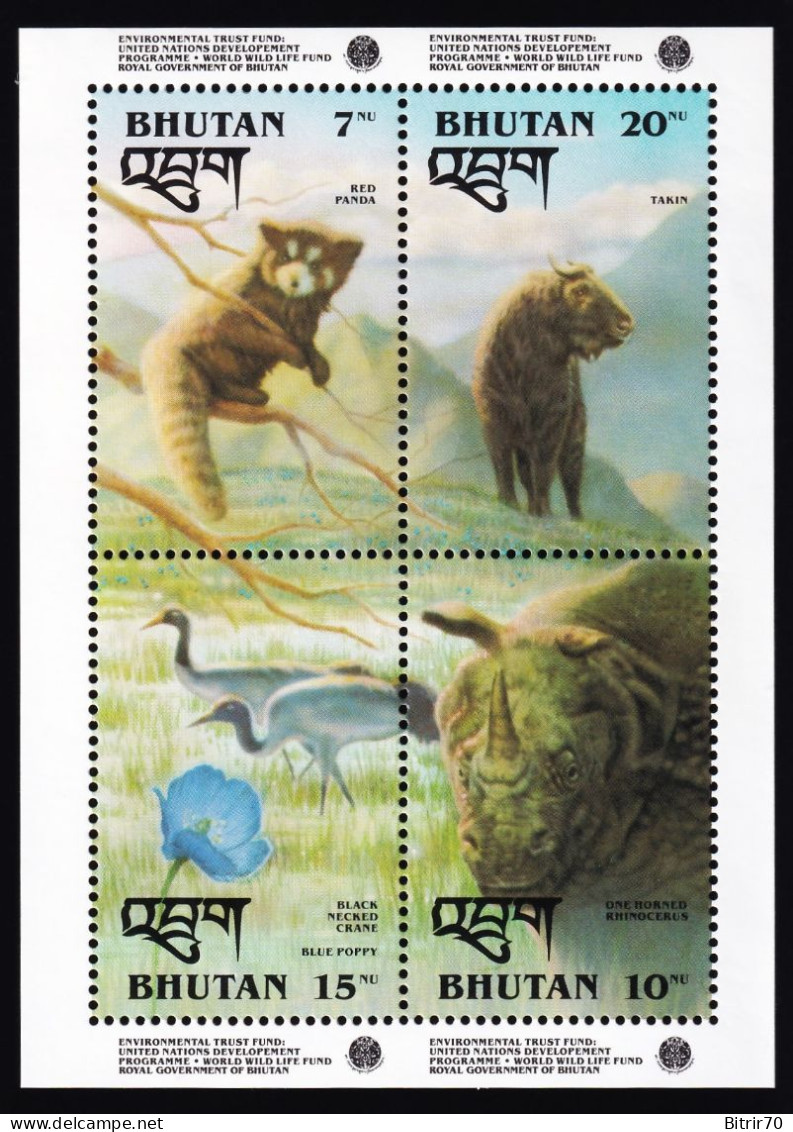 Bhutan, 1993 Y&T. 1019 / 1022, MNH. - Bhoutan