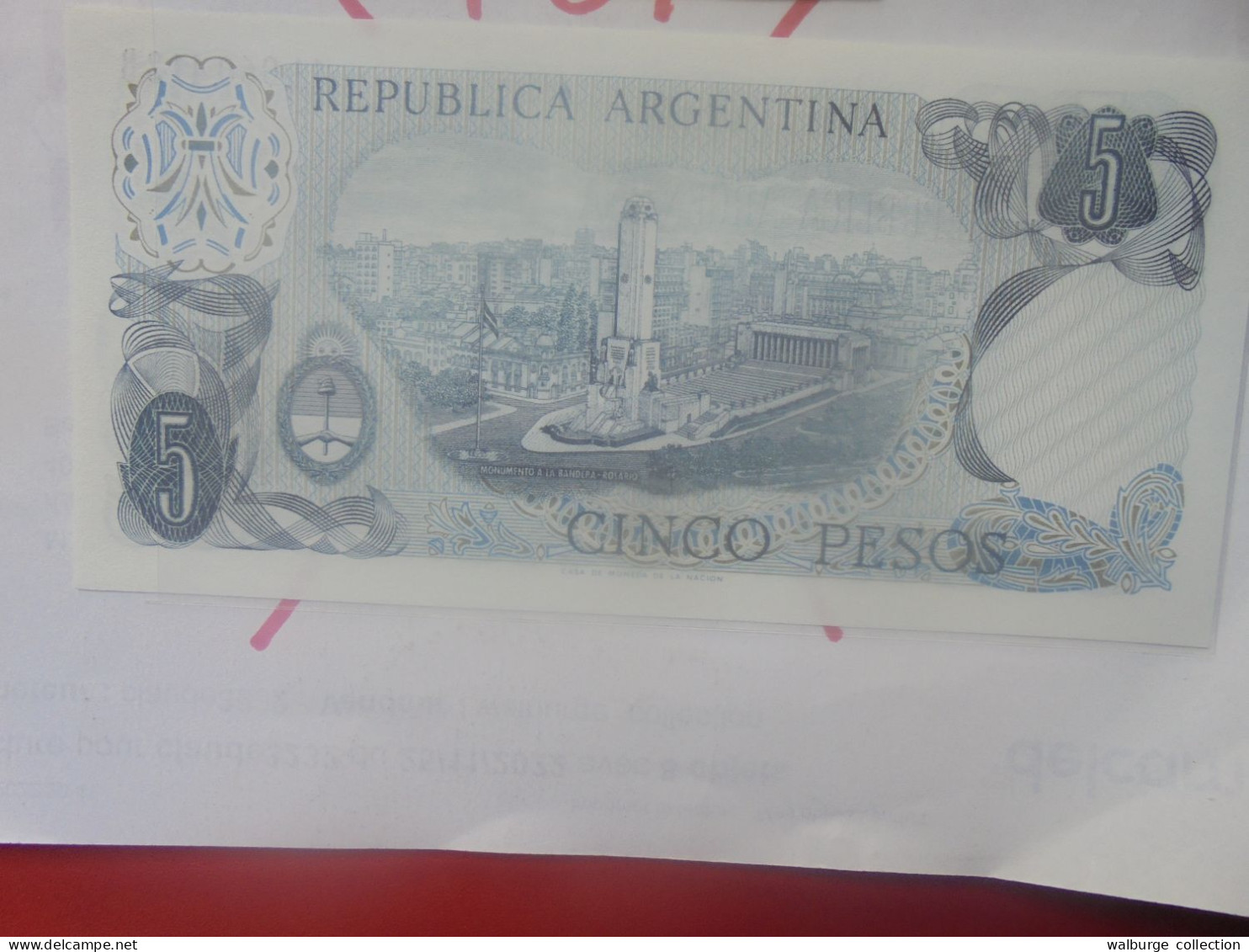 ARGENTINE 5 PESOS 1974-76 Neuf (B.33) - Argentinien