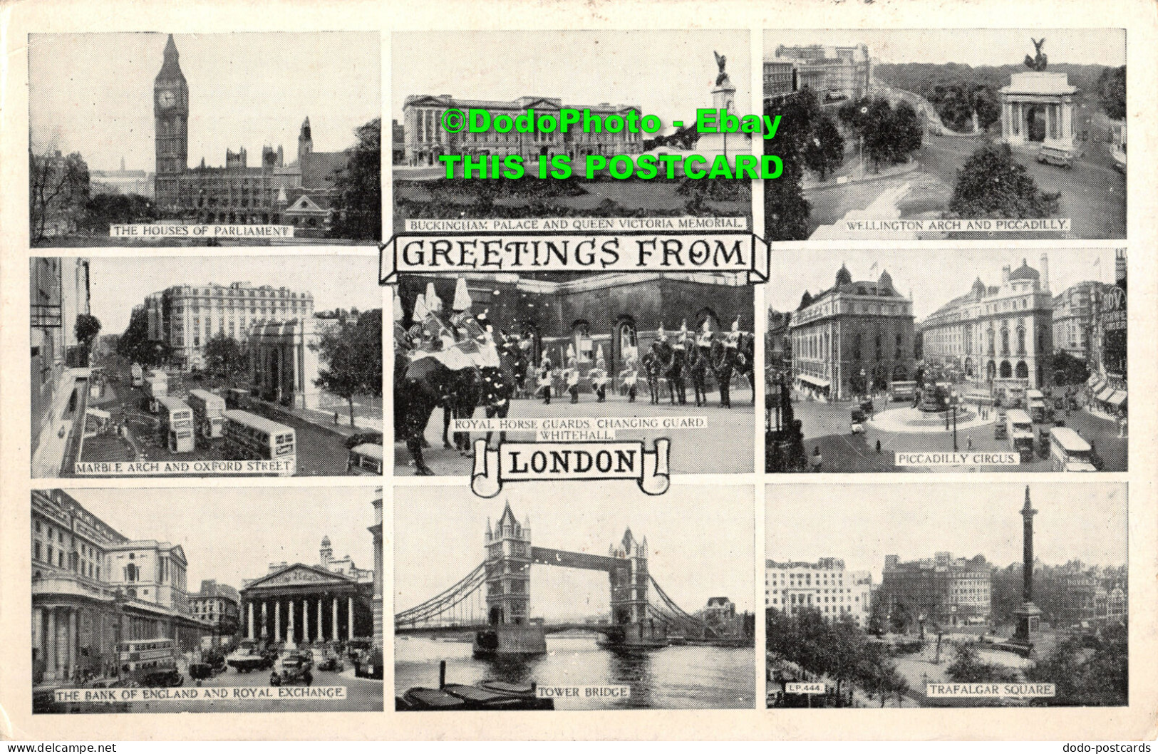 R375418 Greetings From London. LP. 444. Lansdowne Publishing. 1958. Multi View - Sonstige & Ohne Zuordnung