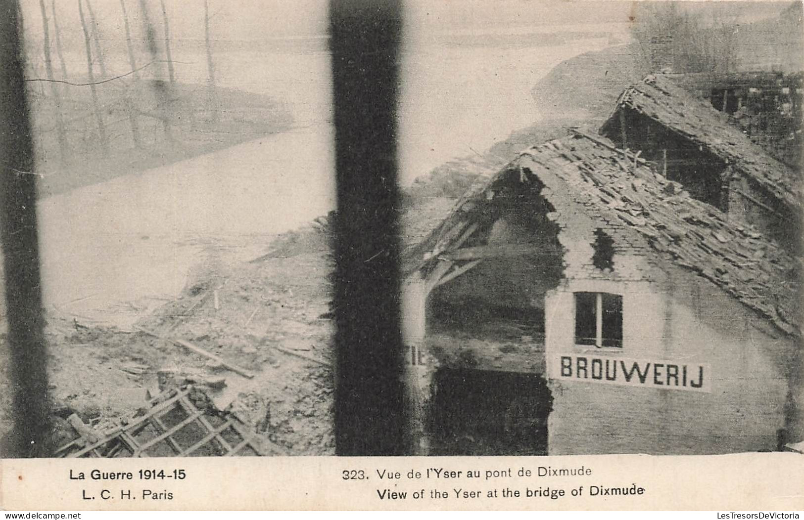 MILITARIA - La Grande Guerre 1914-15 - Vue De L'Yser Au Pont De Dixmude - Carte Postale Ancienne - War 1914-18