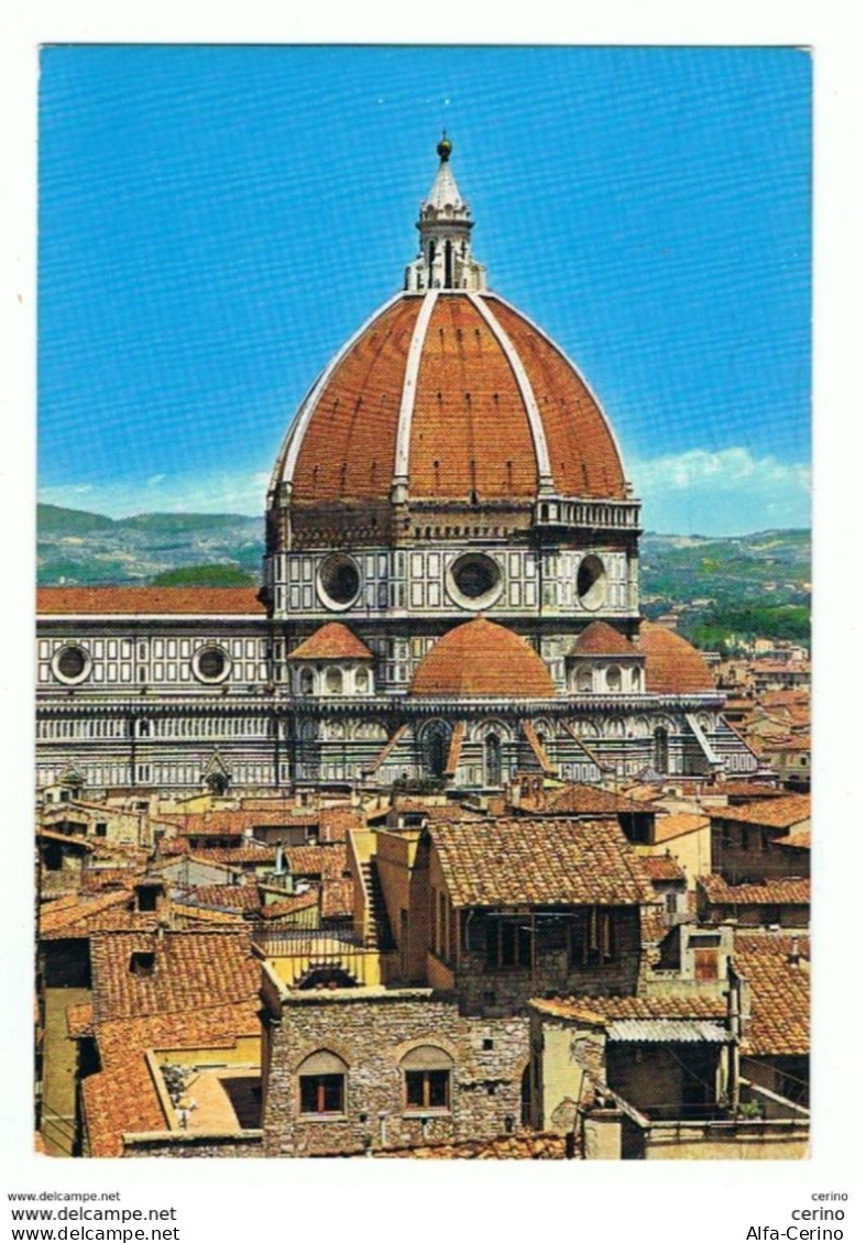 FIRENZE:  IL  DUOMO  -  LE  CUPOLE  DEL  BRUNELLESCHI  -  PER  LA  SVIZZERA  -  FG - Churches & Convents