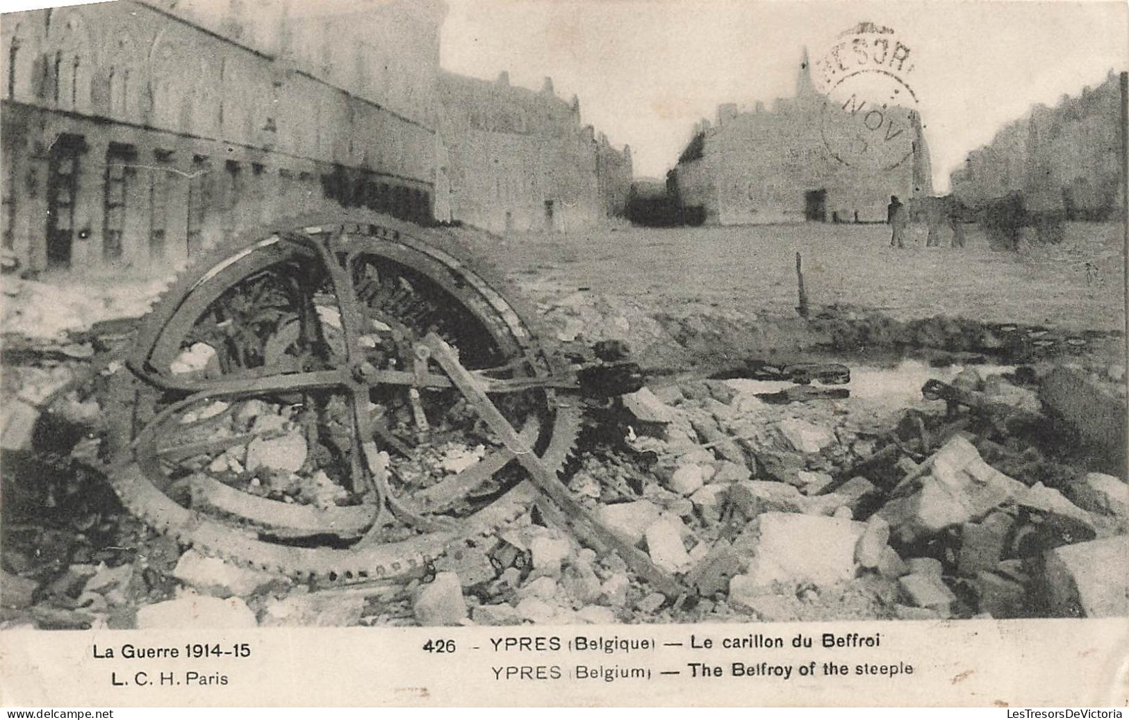 MILITARIA - La Grande Guerre 1914-15 - Ypres - Le Carillon Du Beffroi - Carte Postale Ancienne - Weltkrieg 1914-18