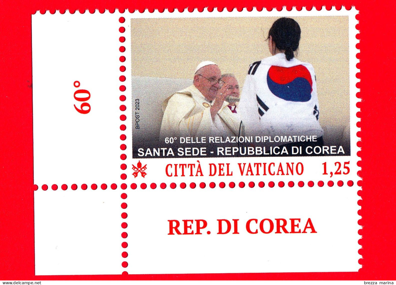 Nuovo - MNH - VATICANO - 2023 - 60 Anni Delle Relazioni Diplomatiche Tra La Santa Sede E La Repubblica Di Corea – 1.25 - Ongebruikt