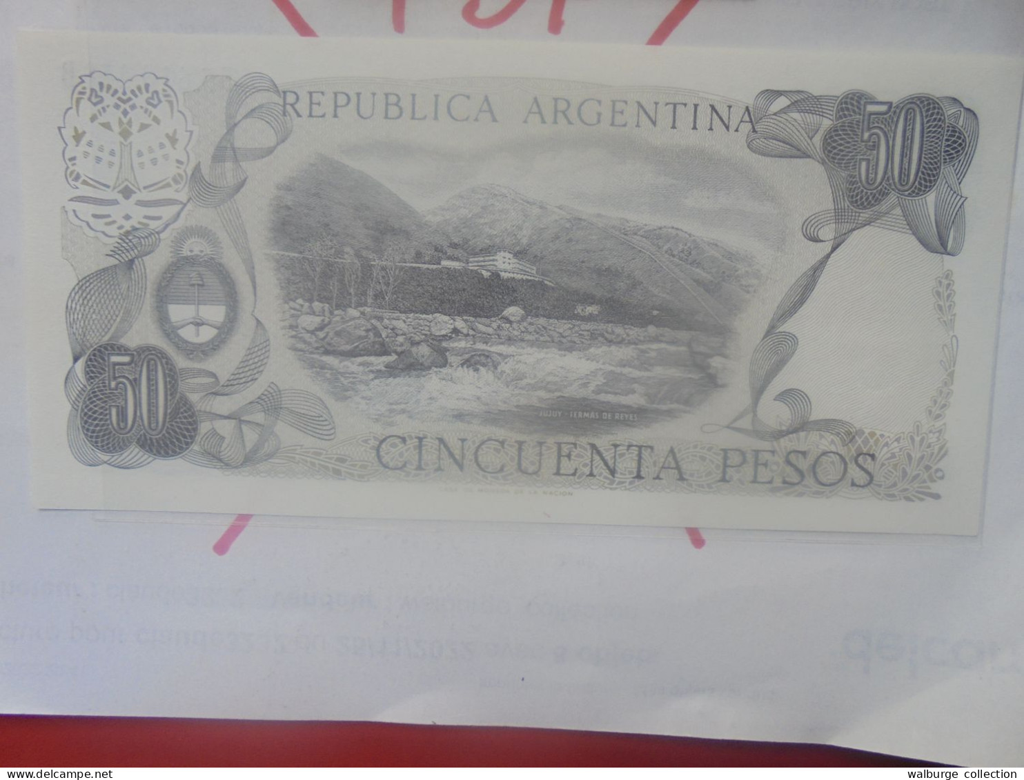 ARGENTINE 50 PESOS 1976-78 P.301a Neuf (B.33) - Argentina
