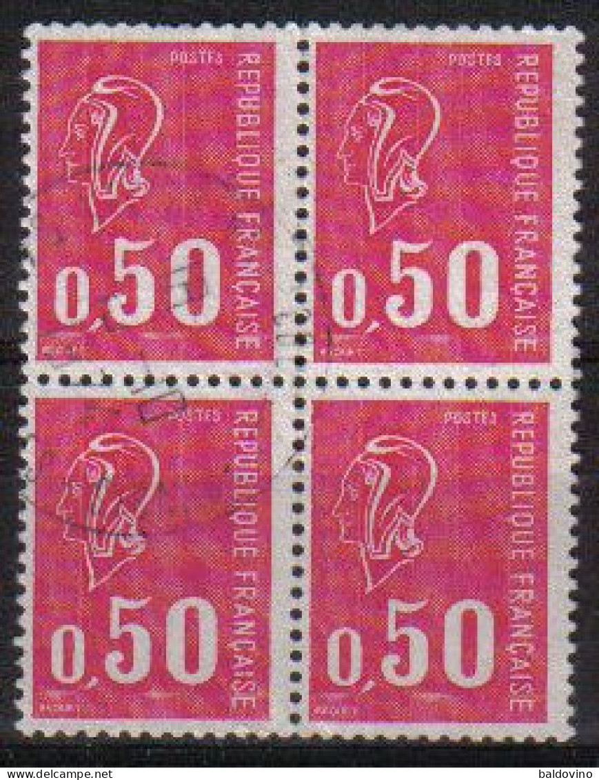 France N° 1664-1814-1816-1891-1892 (7 Pcs.) - 1971-1976 Maríanne De Béquet