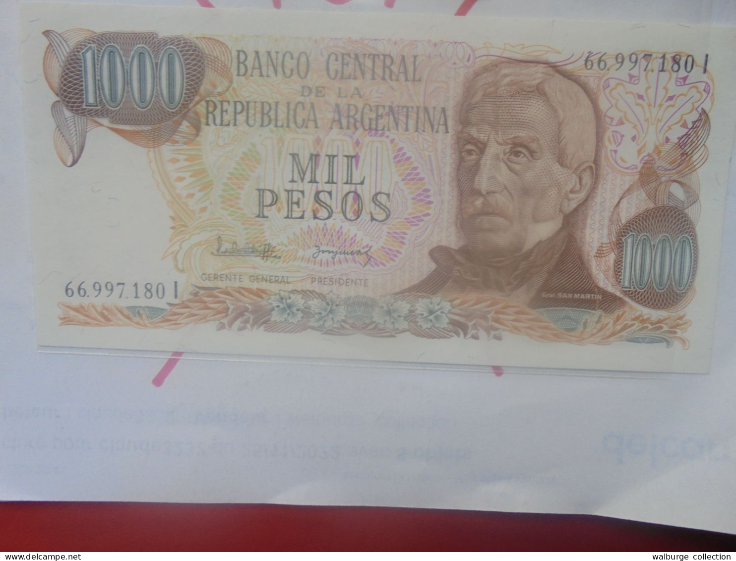 ARGENTINE 1000 PESOS 1976-82 Neuf (B.33) - Argentinië