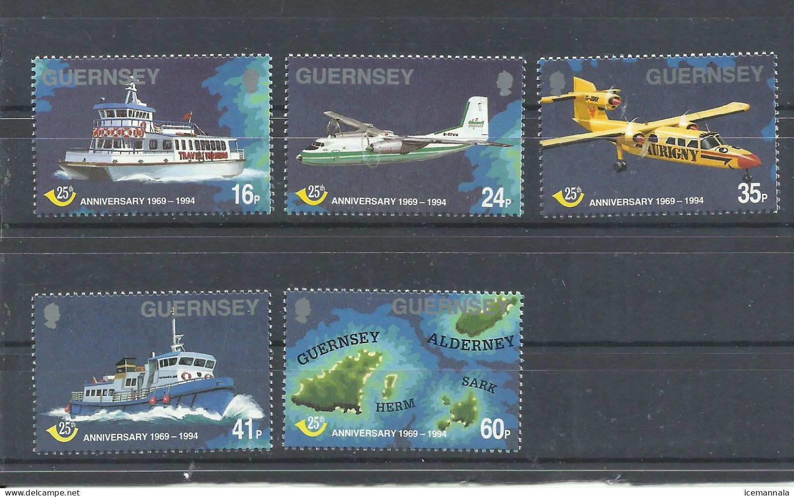 GUERNSEY   YVERT  666/70   MNH  ** - Guernsey