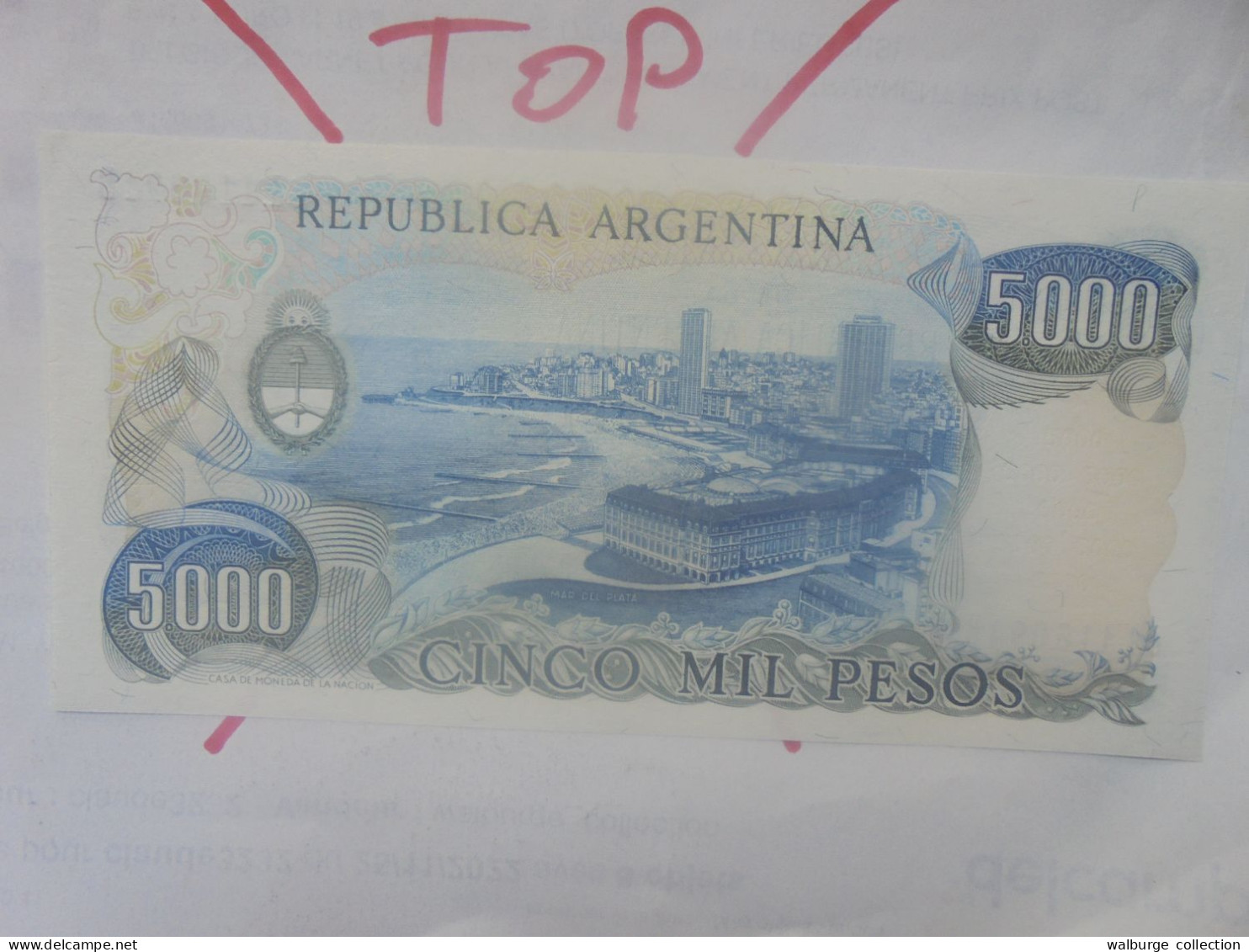 ARGENTINE 5000 PESOS 1977-83 Neuf (B.33) - Argentinië