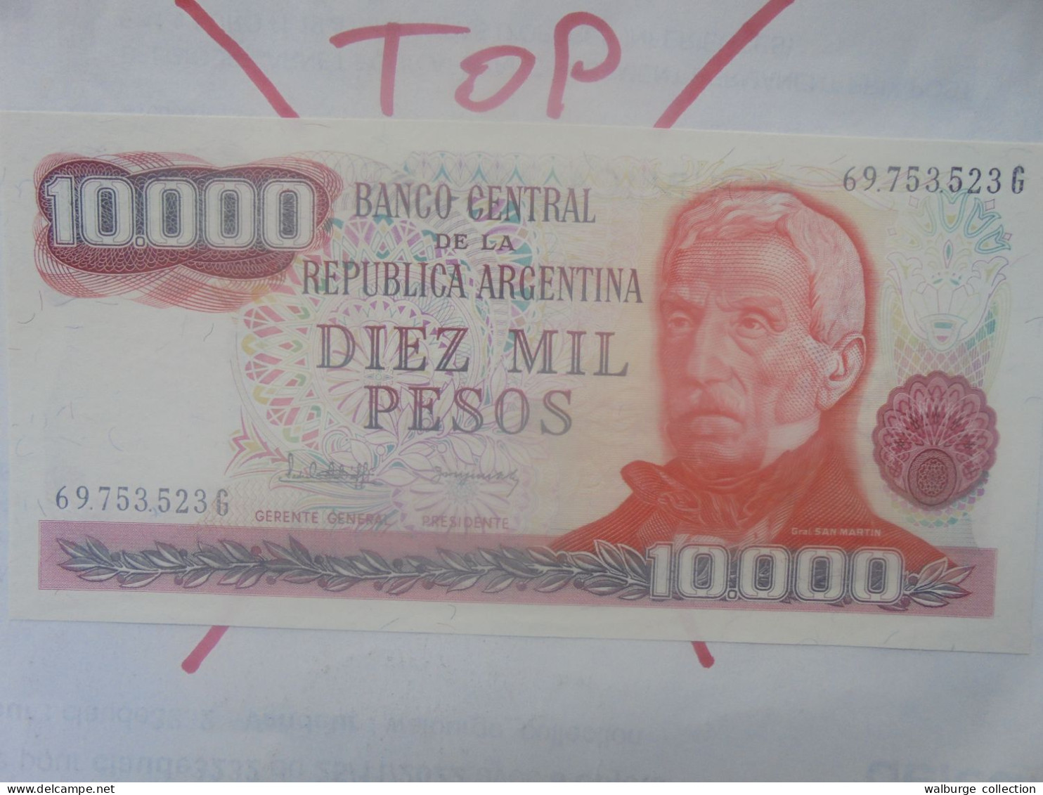 ARGENTINE 10.000 PESOS 1976-83 Neuf (B.33) - Argentine