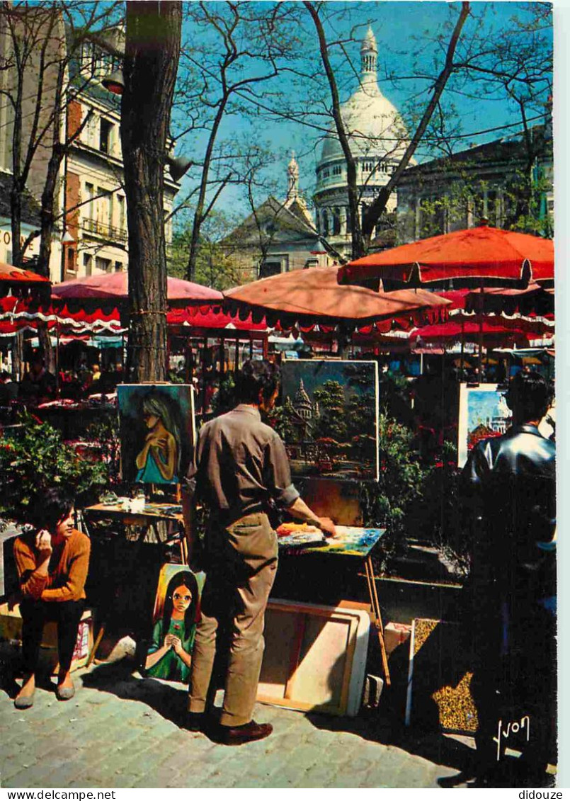 75 - Paris - Place Du Tertre - Peintres - CPM - Voir Scans Recto-Verso - Places, Squares