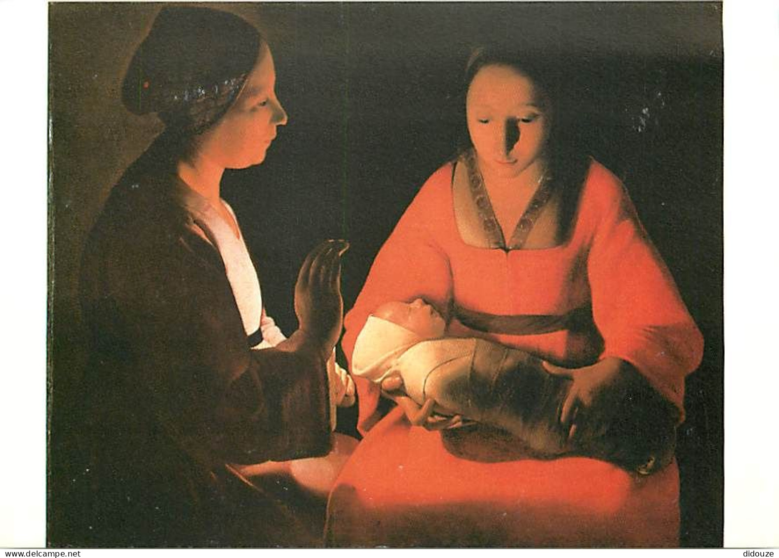 Art - Peinture - Georges De La Tour - Le Nouveau Né - Carte Neuve - CPM - Voir Scans Recto-Verso - Malerei & Gemälde