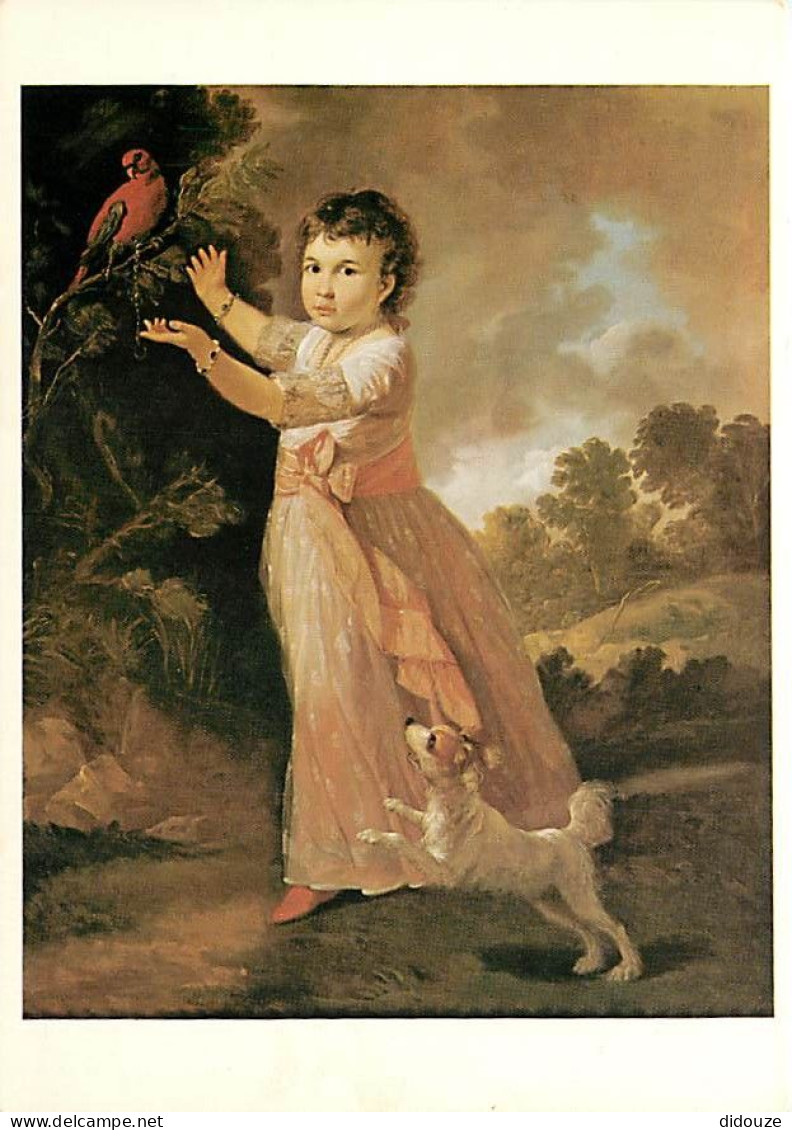 Art - Peinture - T Kettle - Girl With A Parrot - 1775 - Oiseaux - Carte Neuve - CPM - Voir Scans Recto-Verso - Malerei & Gemälde