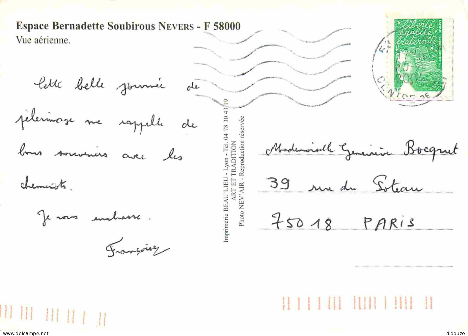 58 - Nevers - Espace Bernadette Soubirous - Vue Aérienne - CPM - Voir Scans Recto-Verso - Nevers