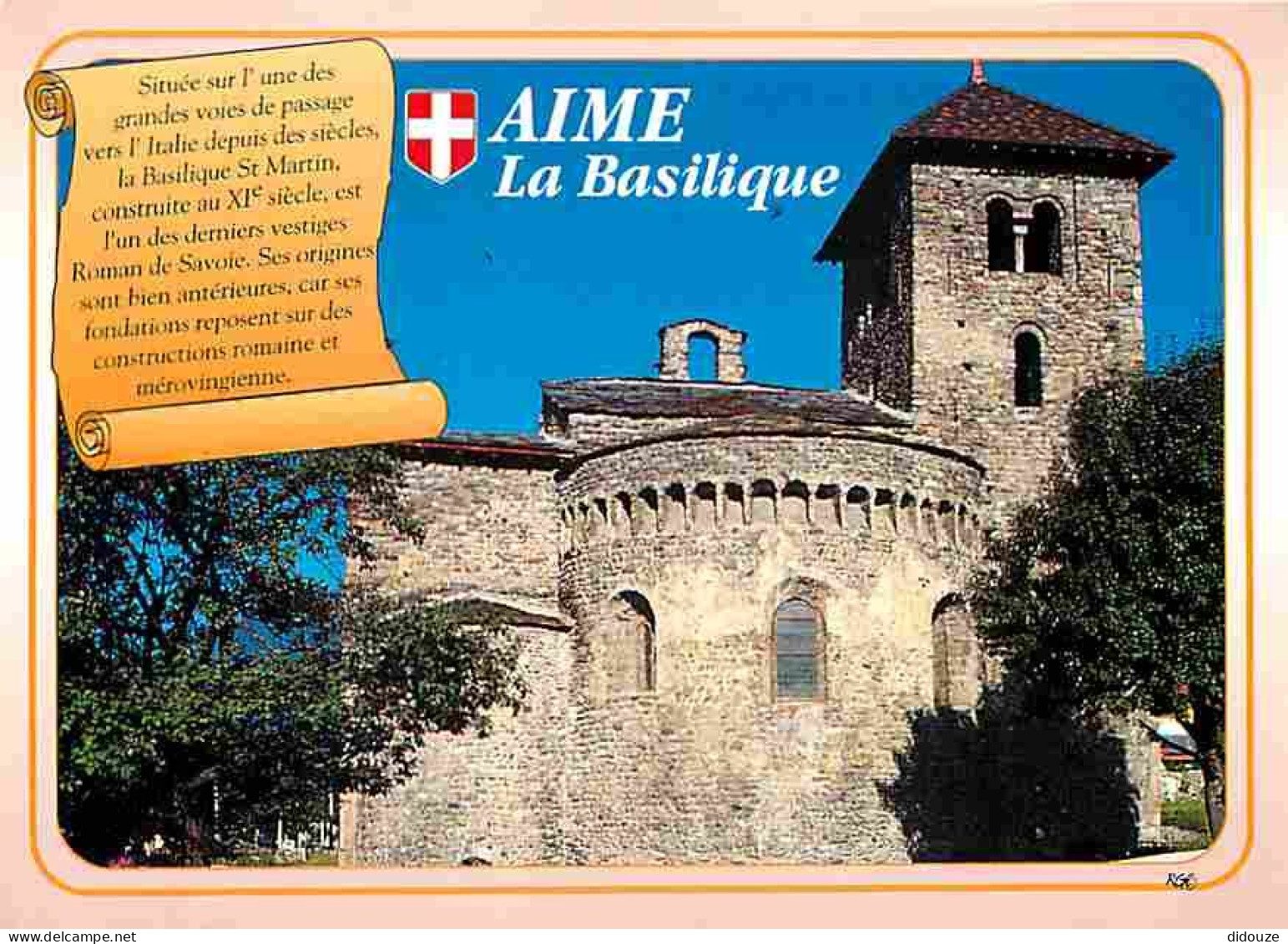 73 - Aime - La Basilique St Martin - CPM - Voir Scans Recto-Verso - Andere & Zonder Classificatie
