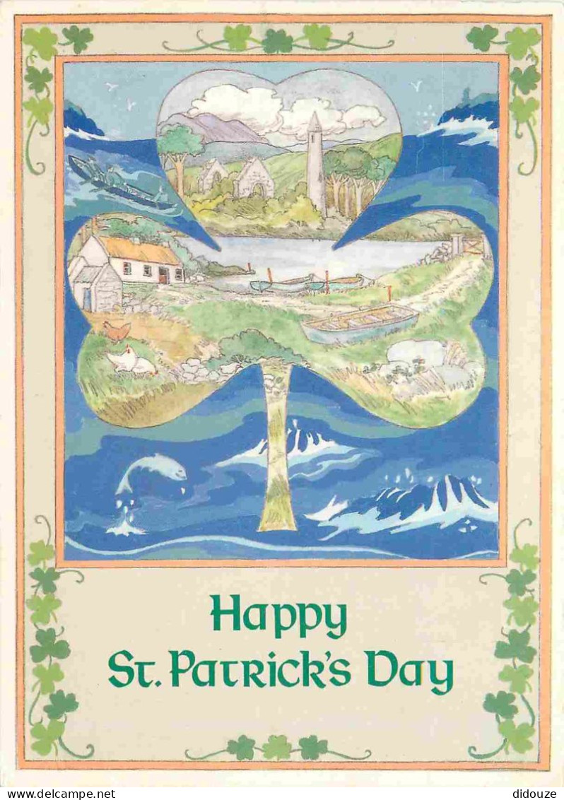 Irlande - Happy St Patrick's Day - Art Peinture Illustration - CPM - Voir Scans Recto-Verso - Otros & Sin Clasificación