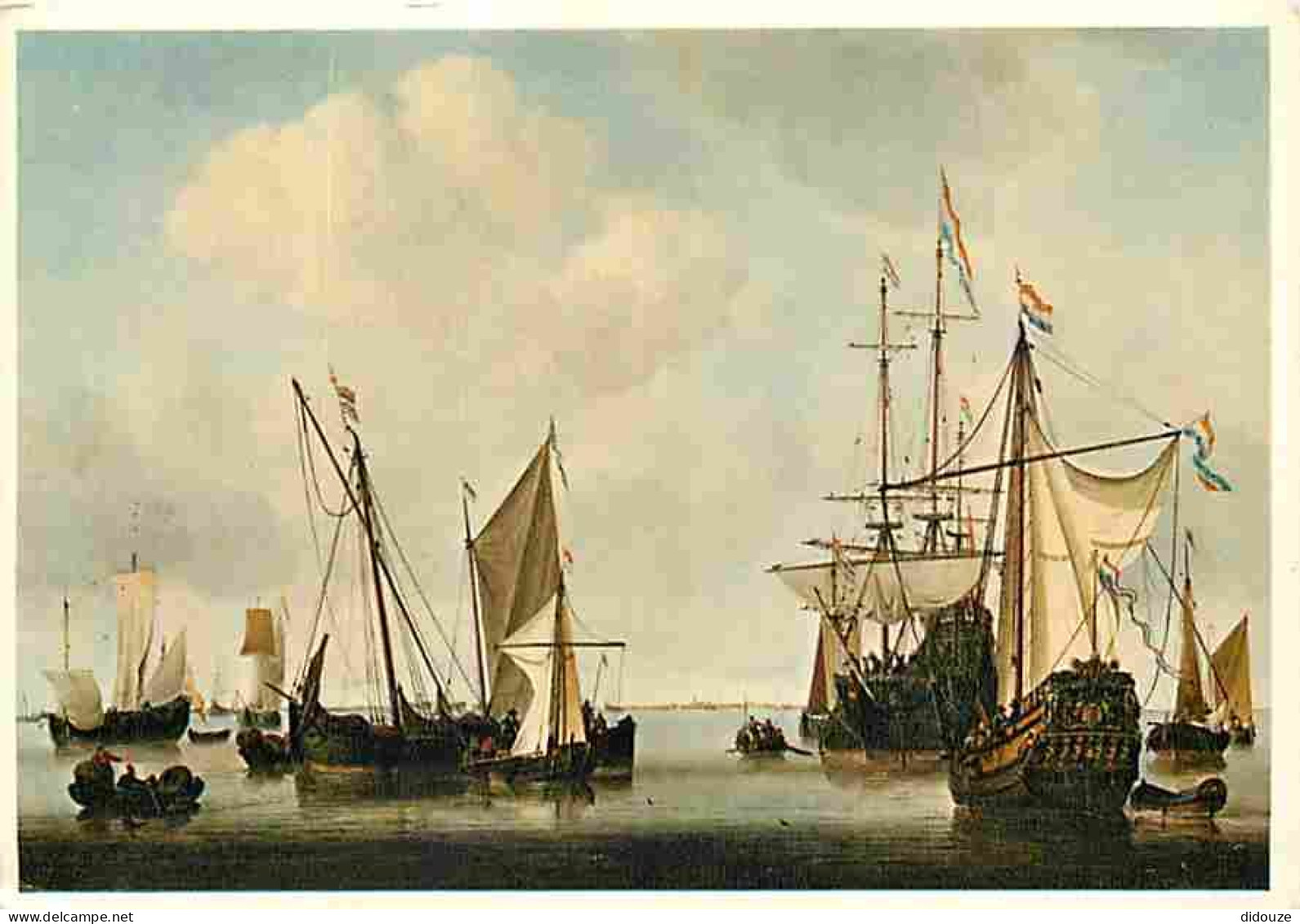Art - Peinture - Willem Van De Velde De Jonge - Des Batiments De Guerre - CPM - Voir Scans Recto-Verso - Malerei & Gemälde