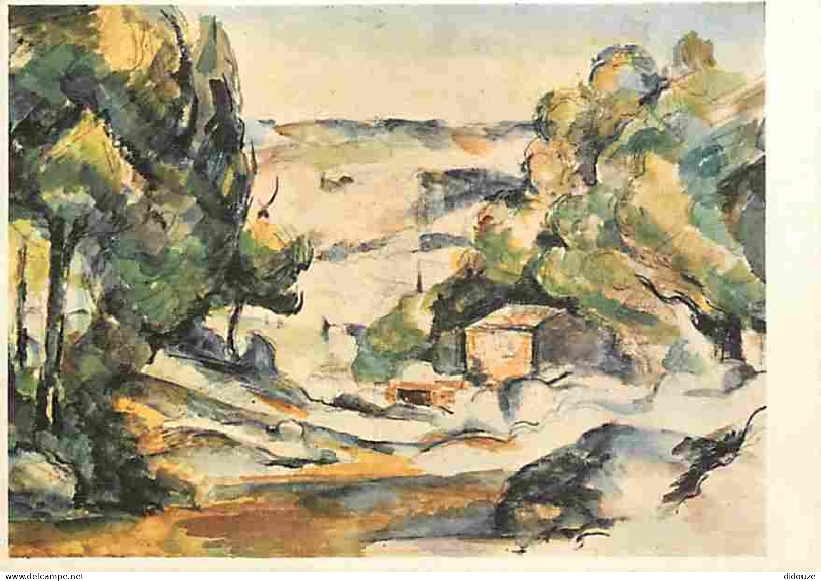 Art - Peinture - Paul Cézanne - Paysage En Provence - CPM - Voir Scans Recto-Verso - Paintings