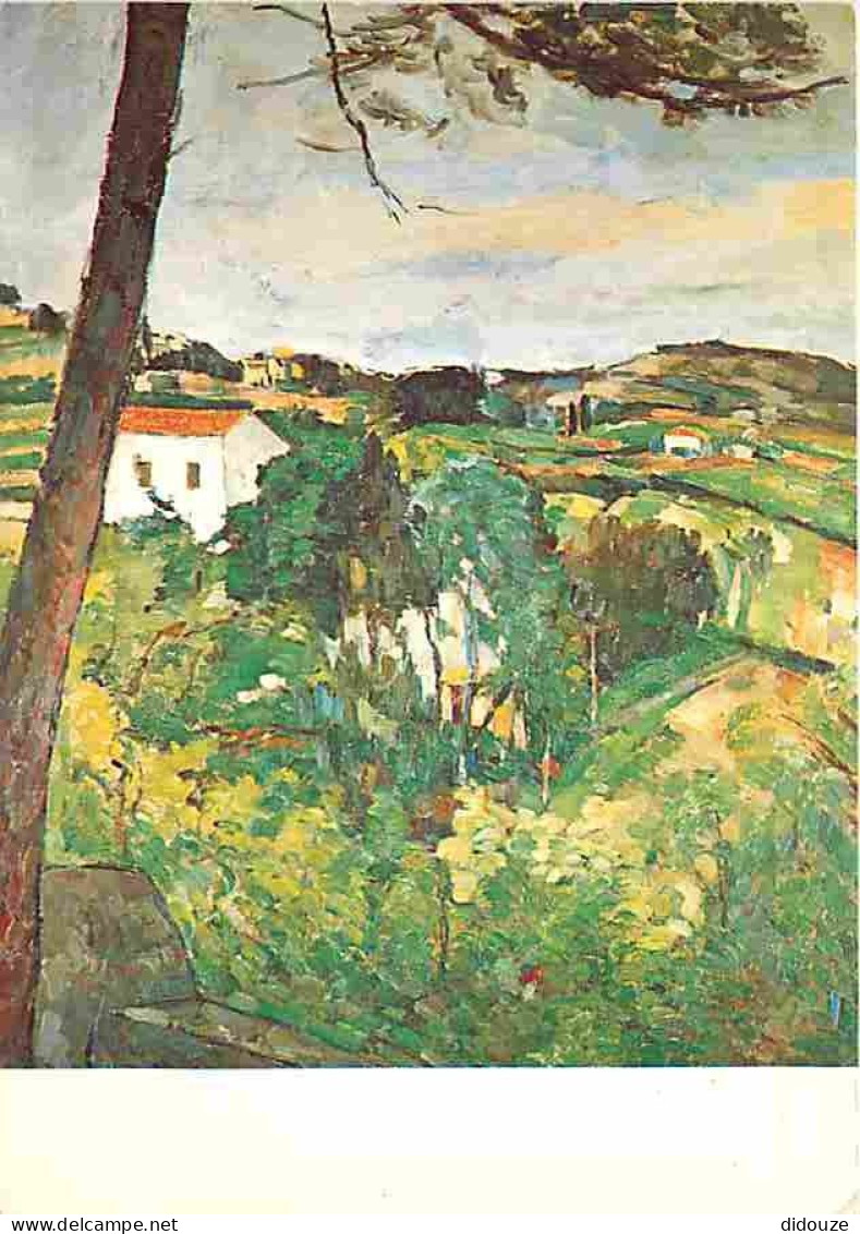 Art - Peinture - Paul Cézanne - Paysage Au Toit Rouge Ou Le Pin à L'Estaque - CPM - Voir Scans Recto-Verso - Malerei & Gemälde