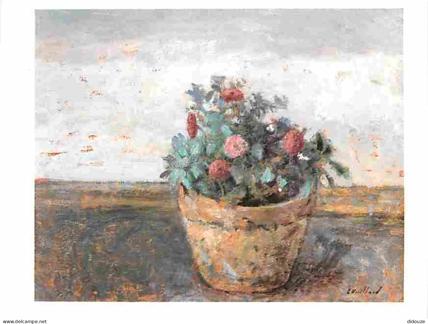 Art - Peinture - Edouard Vuillard - Pot De Fleurs - CPM - Voir Scans Recto-Verso - Paintings