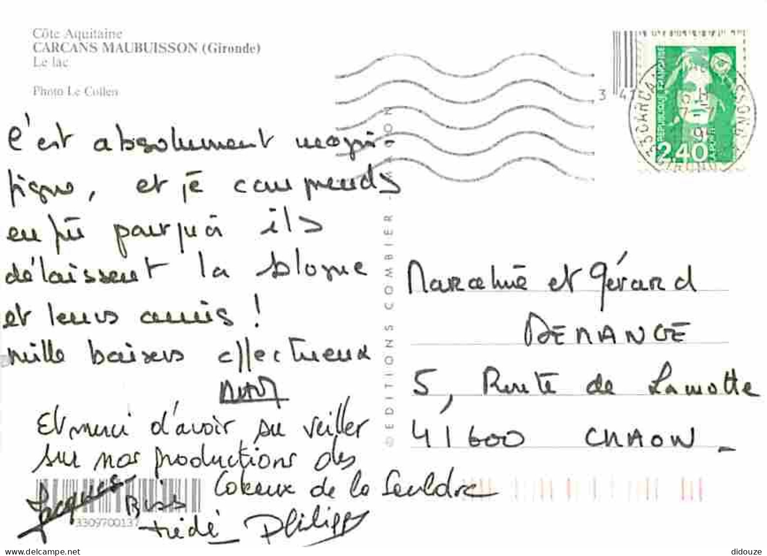 33 - Carcans - Maubuisson - Le Lac - Vue Aérienne - CPM - Voir Scans Recto-Verso - Carcans