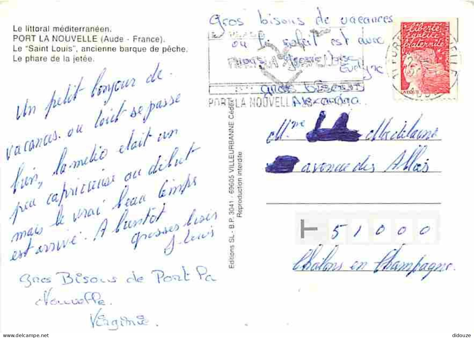 11 - Port La Nouvelle - Multivues - Pecheur à La Ligne - Flamme Postale De Port La Nouvelle - CPM - Voir Scans Recto-Ver - Port La Nouvelle