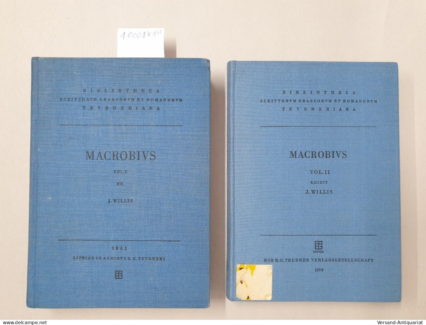 Ambrosii Theodosii Macrobii (Vol. I+II) : - Altri & Non Classificati