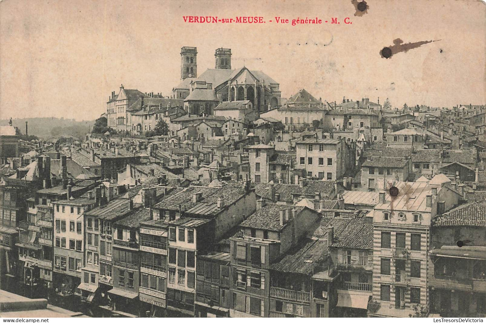 FRANCE - Verdun Sur Meuse - Vue Générale - M C - Vue Sur Une Partie De La Ville - Carte Postale Ancienne - Verdun