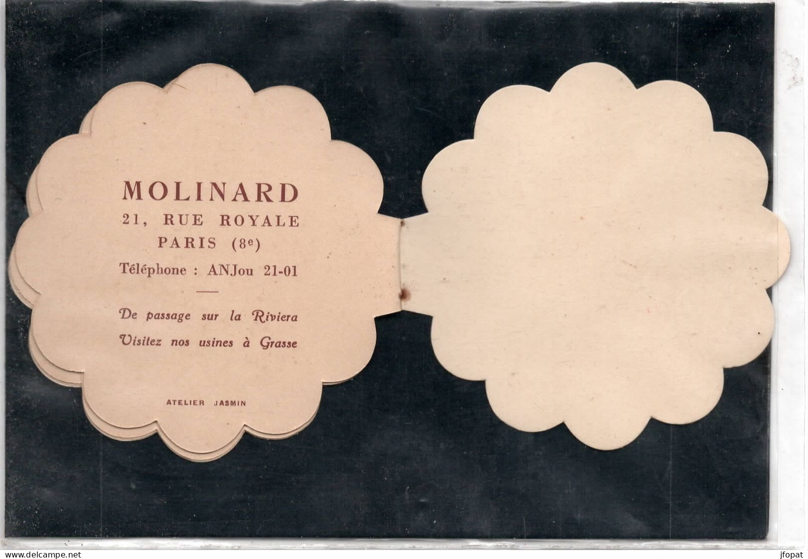 PUBLICITÉ - Almanach pour 1951, parfum Orval de Molinard (voir description)