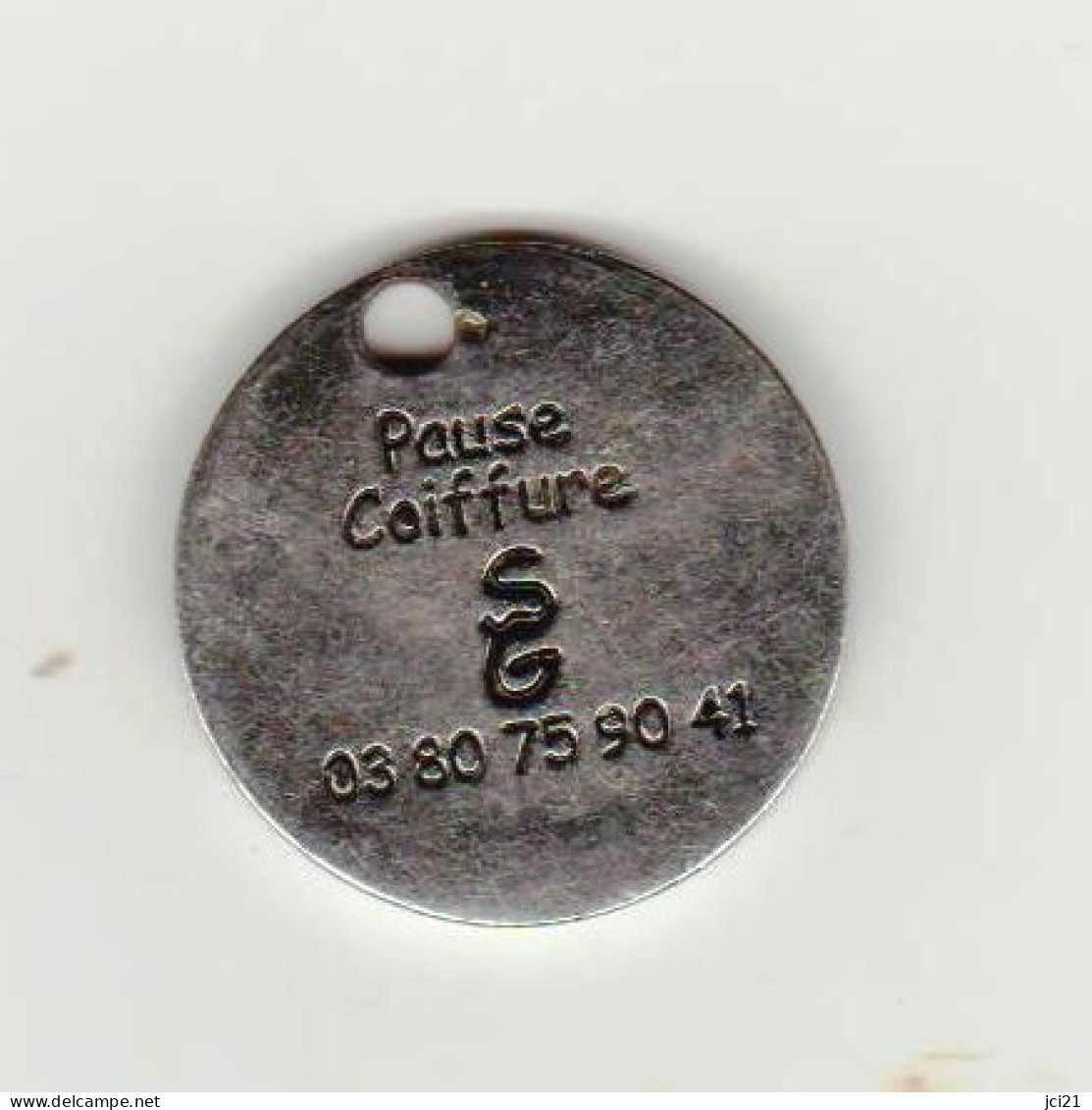 Jeton " PAUSE COIFFURE - SG "  [D]_Je371 - Moneda Carro