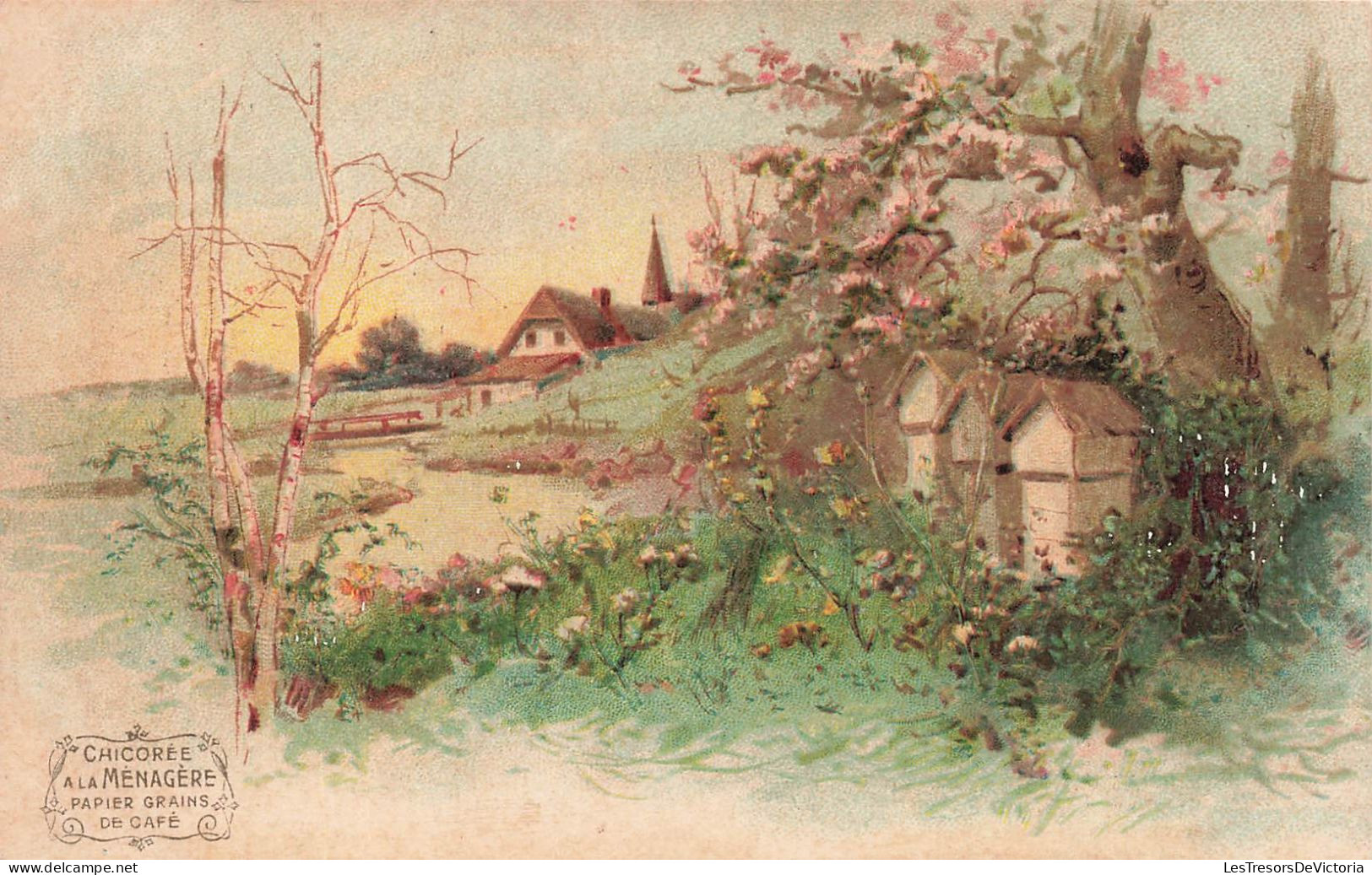 ARTS - Peintures Et Tableaux  - Un Petit Village à La Campagne - Carte Postale Ancienne - Malerei & Gemälde