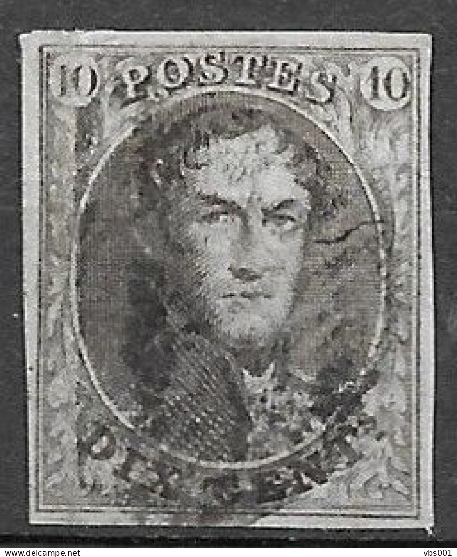 OBP10 Met 4 Randen En Met Balkstempel (zie Scans) - 1858-1862 Medaillen (9/12)
