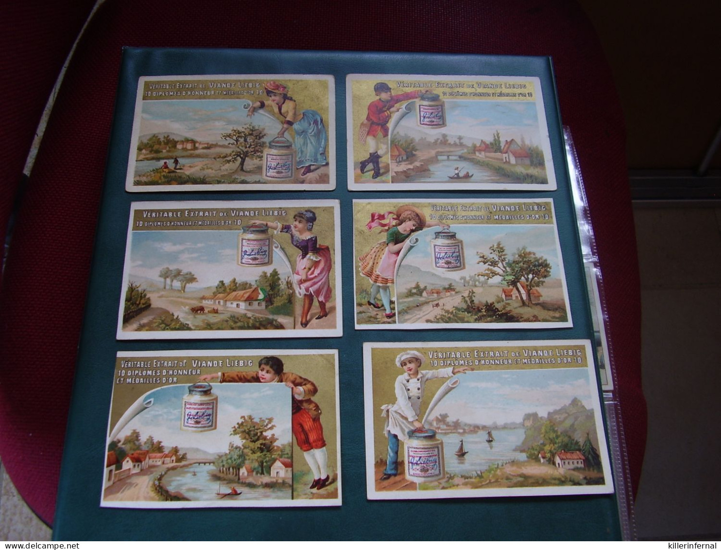 Original Old Cards Chromos Liebig S 153 Paysages Complet - Liebig