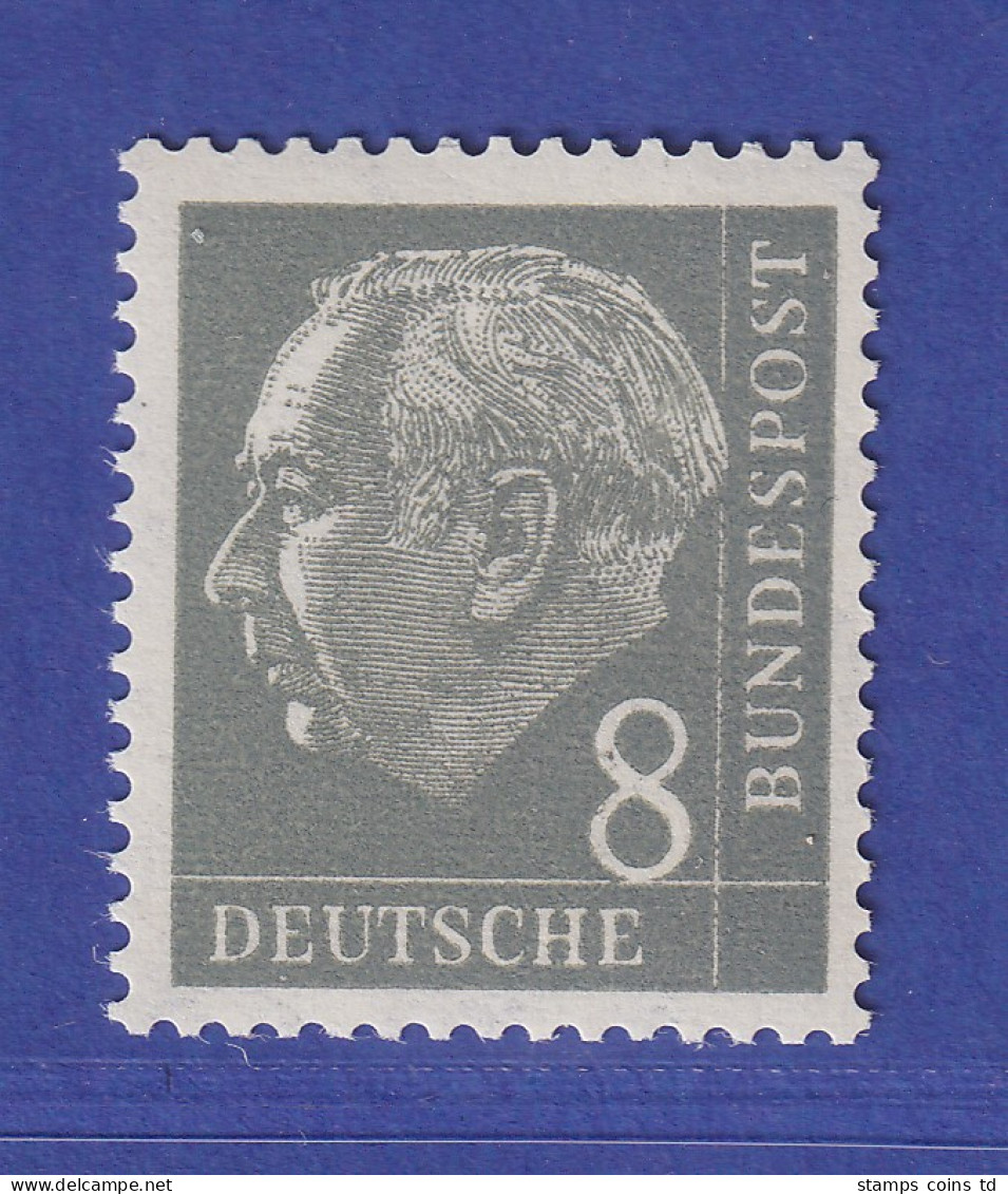 Bundesrepublik 1954 Theodor Heuss 8 Pf Mi.-Nr. 182 Y W I ** Gpr. SCHLEGEL BPP - Neufs