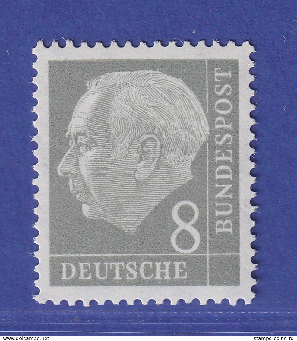 Bundesrepublik 1954 Theodor Heuss 8 Pf Mi.-Nr. 182 Y W II ** Gpr. SCHLEGEL BPP - Neufs