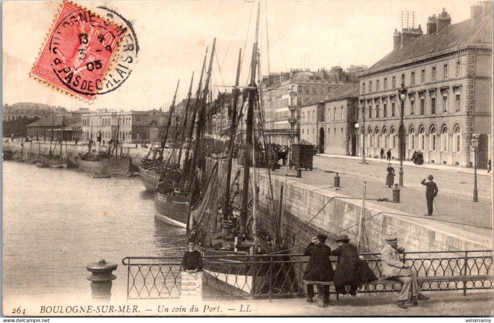 20405 Cpa 62 Boulogne Sur Mer - Un Coin Du Port - Boulogne Sur Mer