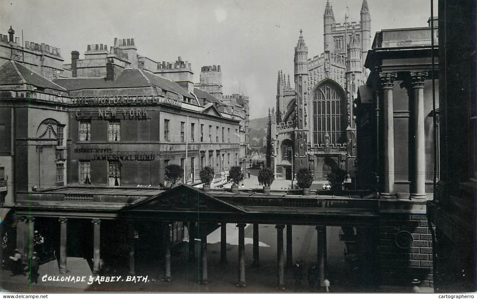 England Bath Colonnade And Abbey - Bath