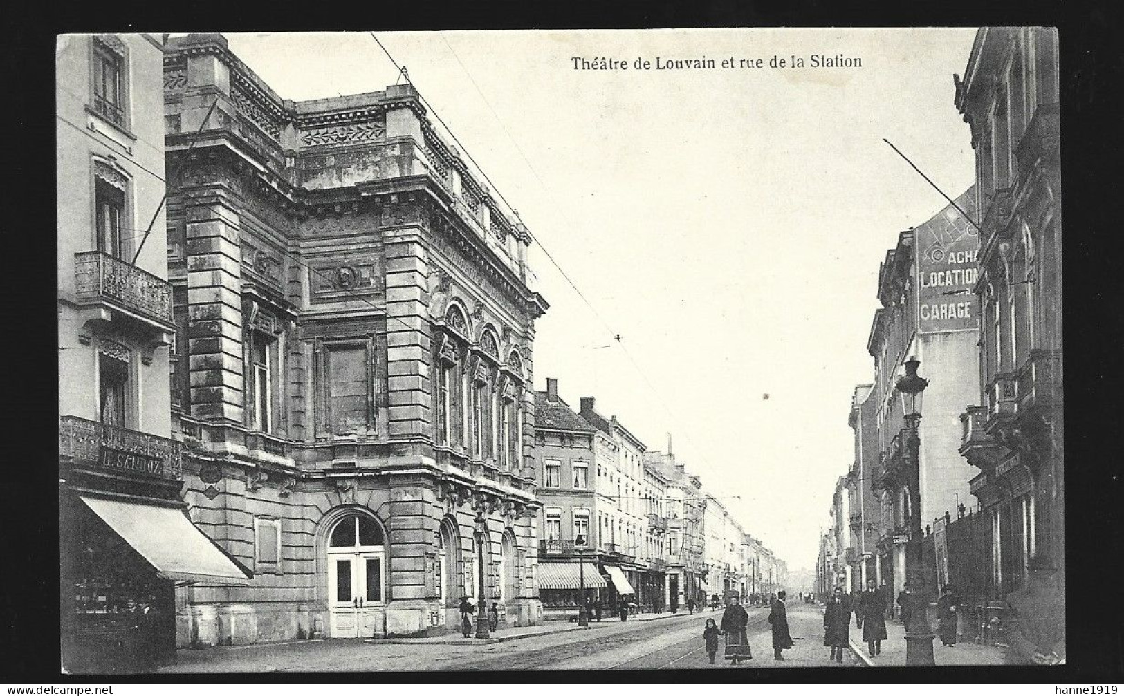 Leuven Theatre De Louvain Et Rue De La Station Louvain Htje - Leuven