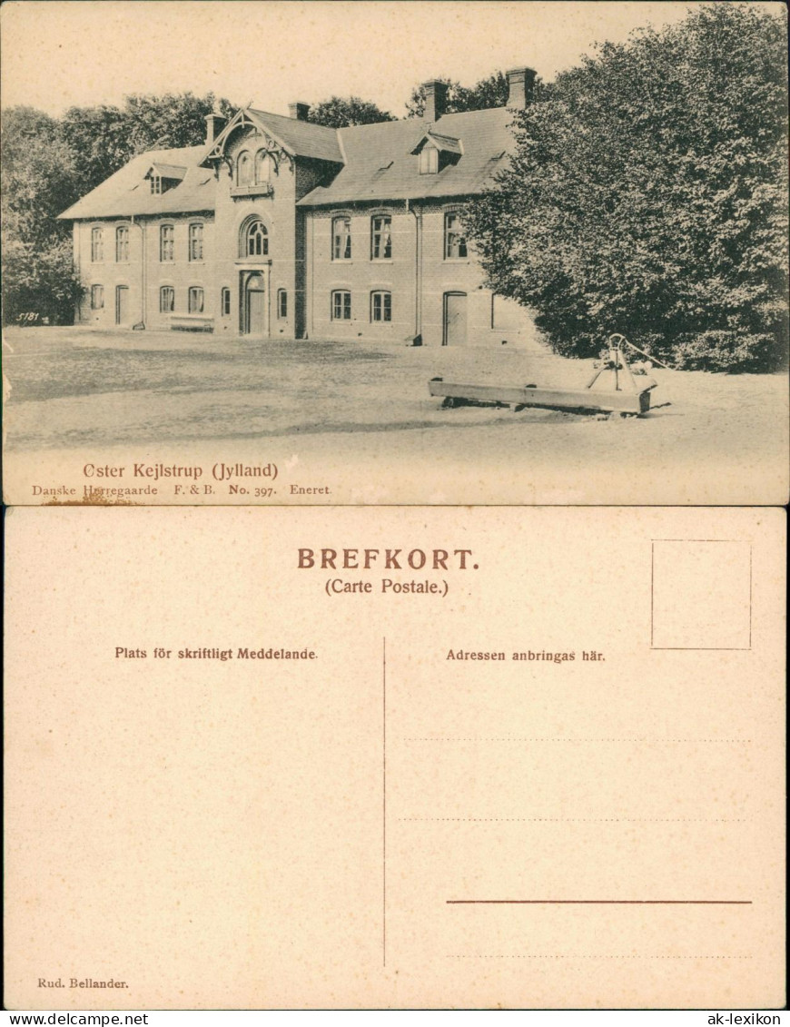 Kjelstrup Kelstrup Øster Kejlstrup (Jylland) Danske Herregaarde 1912 - Denmark